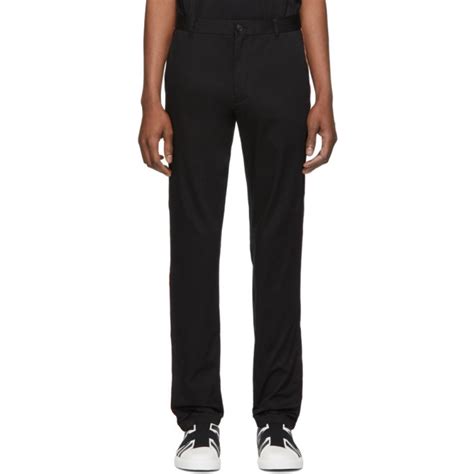 Burberry: Black Shibden Chino Trousers 